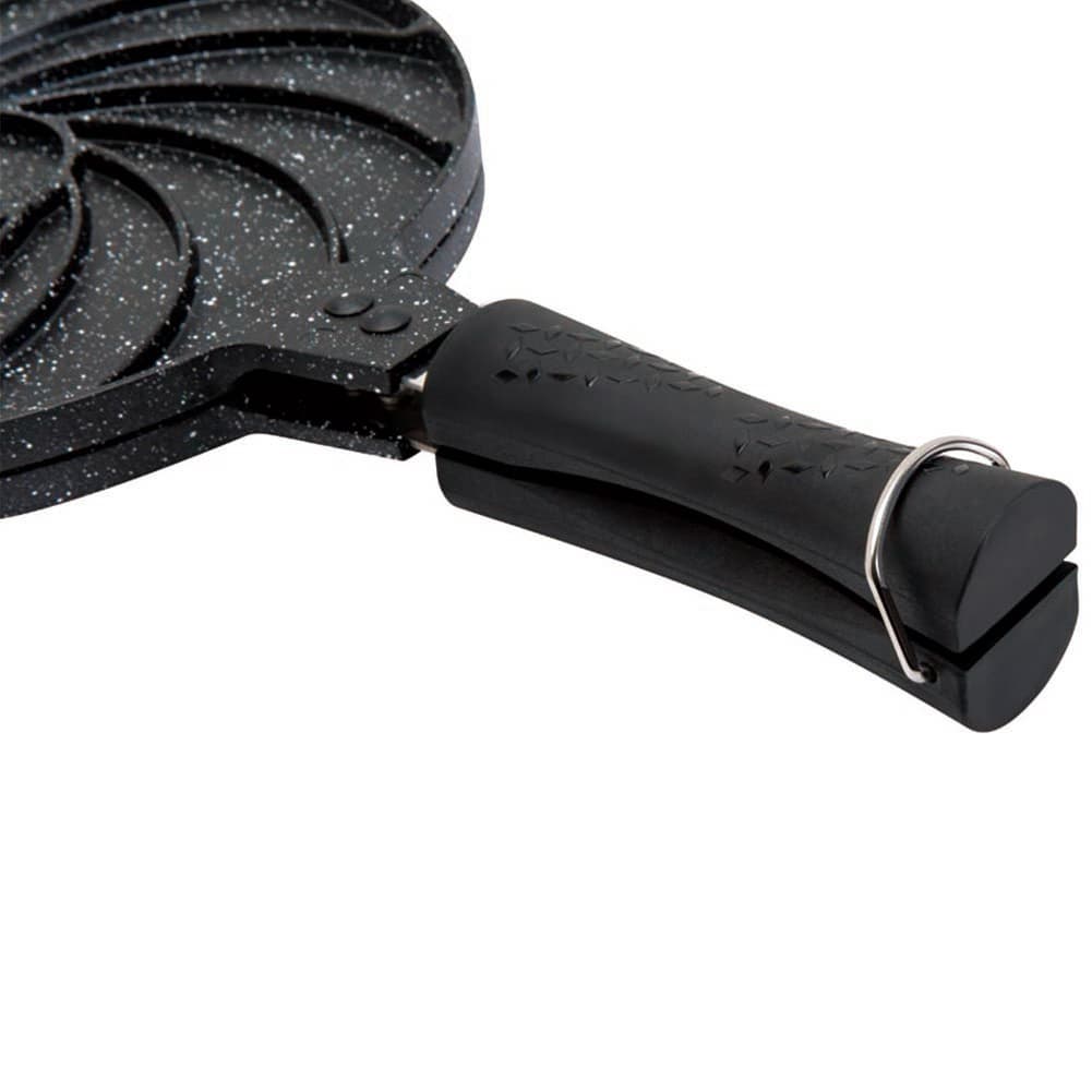 ALSANIDI, Cast Aluminum bakeware, bread saj, Black, Size 25.5 Cm