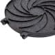 ALSANIDI, Cast Aluminum bakeware, bread saj, Black, Size 25.5 Cm