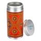 ALSANIDI, Najdi engraving aluminum spice box, Tea, coffee and sugar storage for trips, Silver, capacity 200 ml