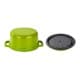 ALSANIDI, Cast iron cooking pot, Cooking pot, Green, Size 20 Cm