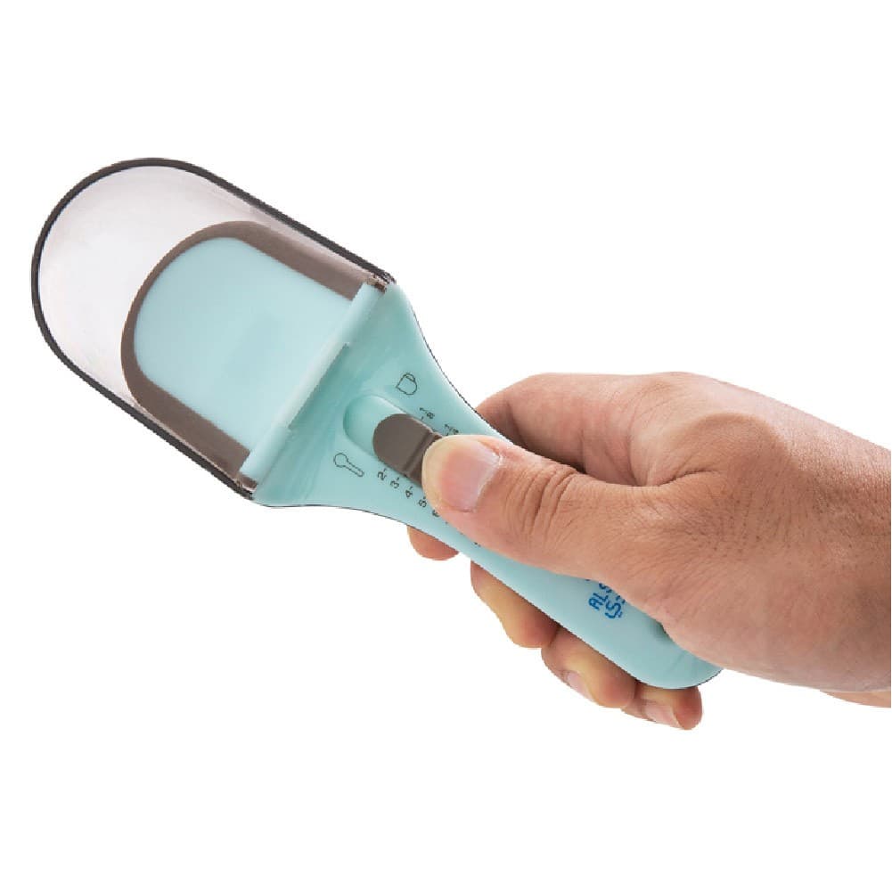 ALSANIDI, Kitchen Measuring Spoons, Food measuring spoon, Turquoise, Size 18*7.2 Cm capacity 130 ml