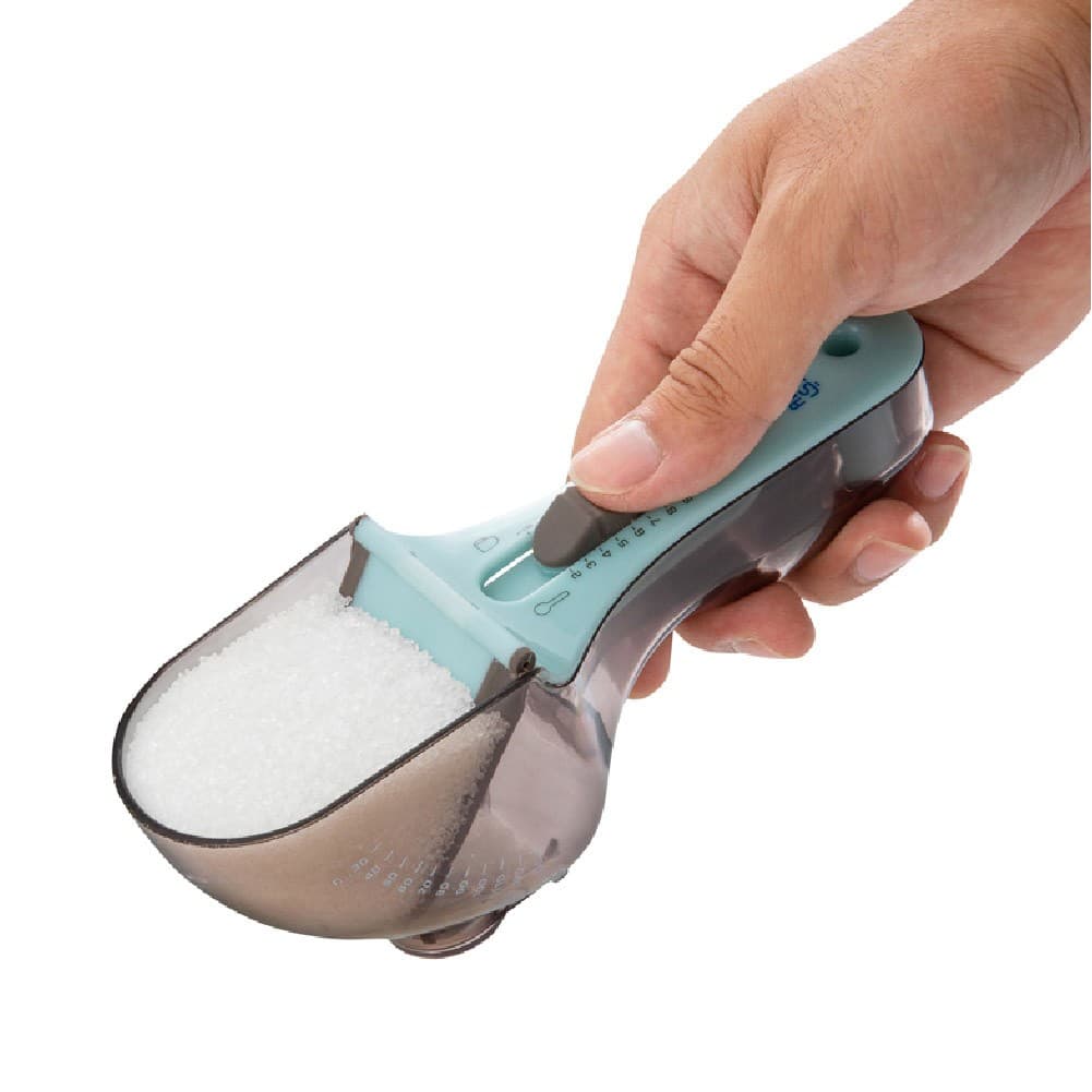 ALSANIDI, Kitchen Measuring Spoons, Food measuring spoon, Turquoise, Size 18*7.2 Cm capacity 130 ml