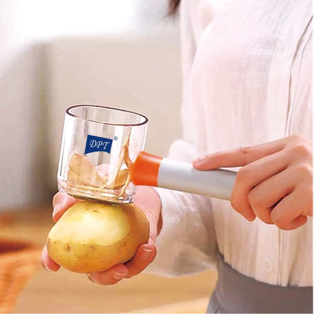 DPT, Multi-function Peeler, Potatoes peeler, Gray*Orang, Size 19.7*6*6.5 Cm
