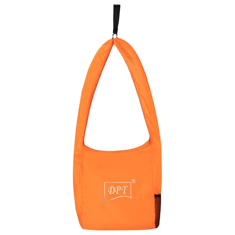 DPT, Foldable Bag, Portable Shopping Bag, Orang, Size 30*35 Cm
