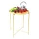 ALSANIDI, Foldable Camping and Garden Table, Foldable Table for Outdoor and Home Gardens, Beige, Size 42*52 Cm