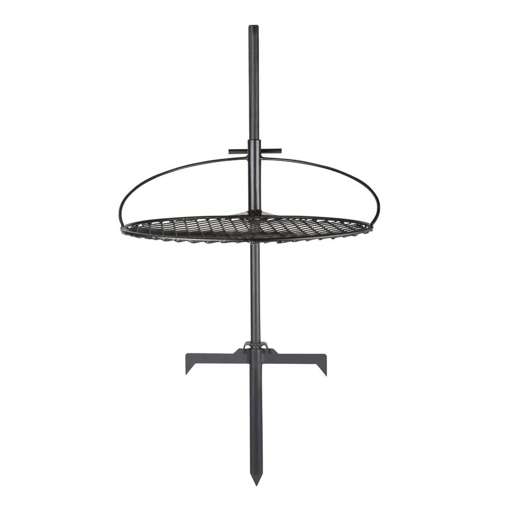 DPT, Barbecue grill for open places, Stainless steel holder, Black, Size 48*86 Cm