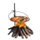DPT, Barbecue grill for open places, Stainless steel holder, Black, Size 48*86 Cm