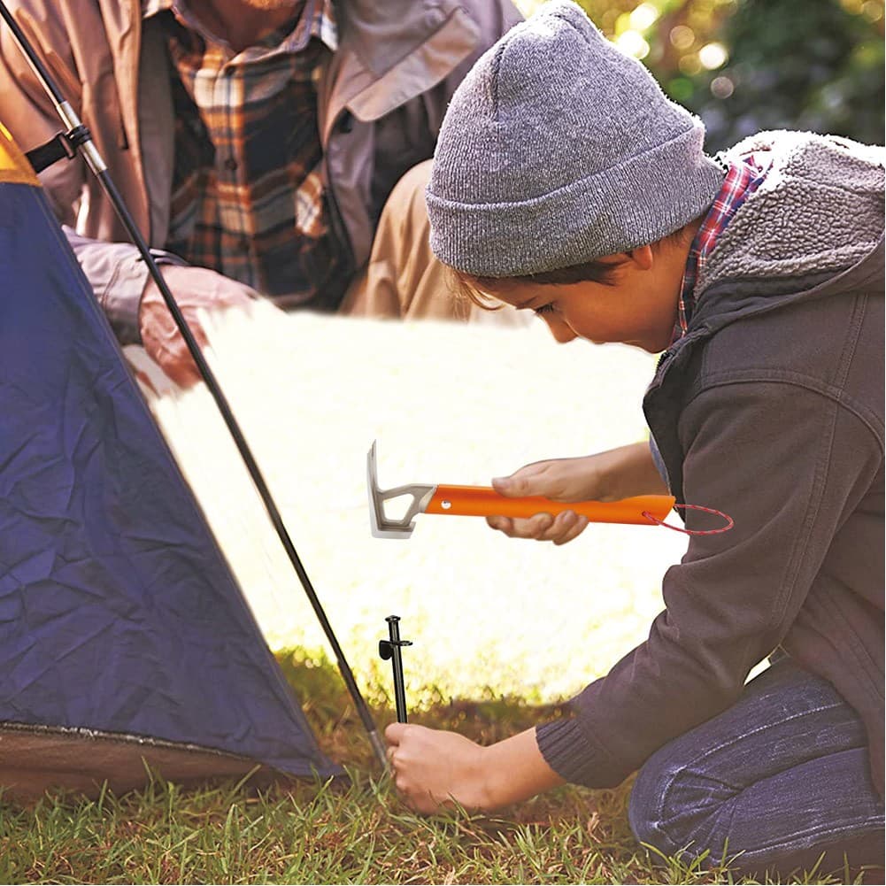 DPT, Camping Hammer, Aluminum and Steel Hammer, Orang, Size 29.5 Cm