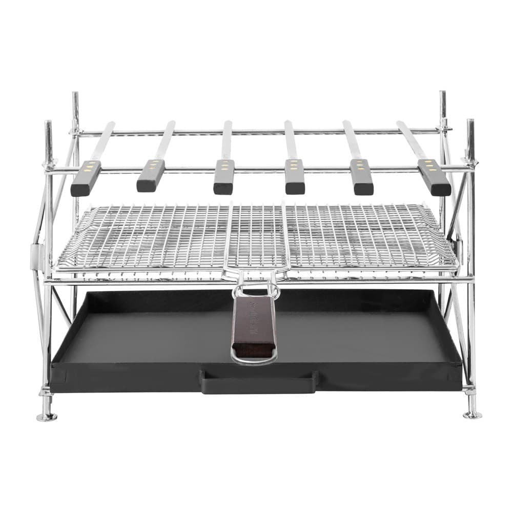 ALSANIDI, Trips grill, Portable BBQ stove, Black, Size 30*40*31 Cm
