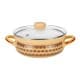 ALSANIDI, Najdi inscription cooking pot, Heritage cooking pot, Beige, Size 26 Cm