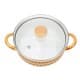 ALSANIDI, Najdi inscription cooking pot, Heritage cooking pot, Beige, Size 26 Cm