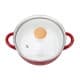 ALSANIDI, Najdi inscription cooking pot, Heritage cooking pot, Red, Size 26 Cm