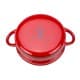 ALSANIDI, Najdi inscription cooking pot, Heritage cooking pot, Red, Size 26 Cm