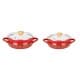ALSANIDI, Najdi inscription cooking pot, Heritage cooking pot, Red, Size 26 Cm