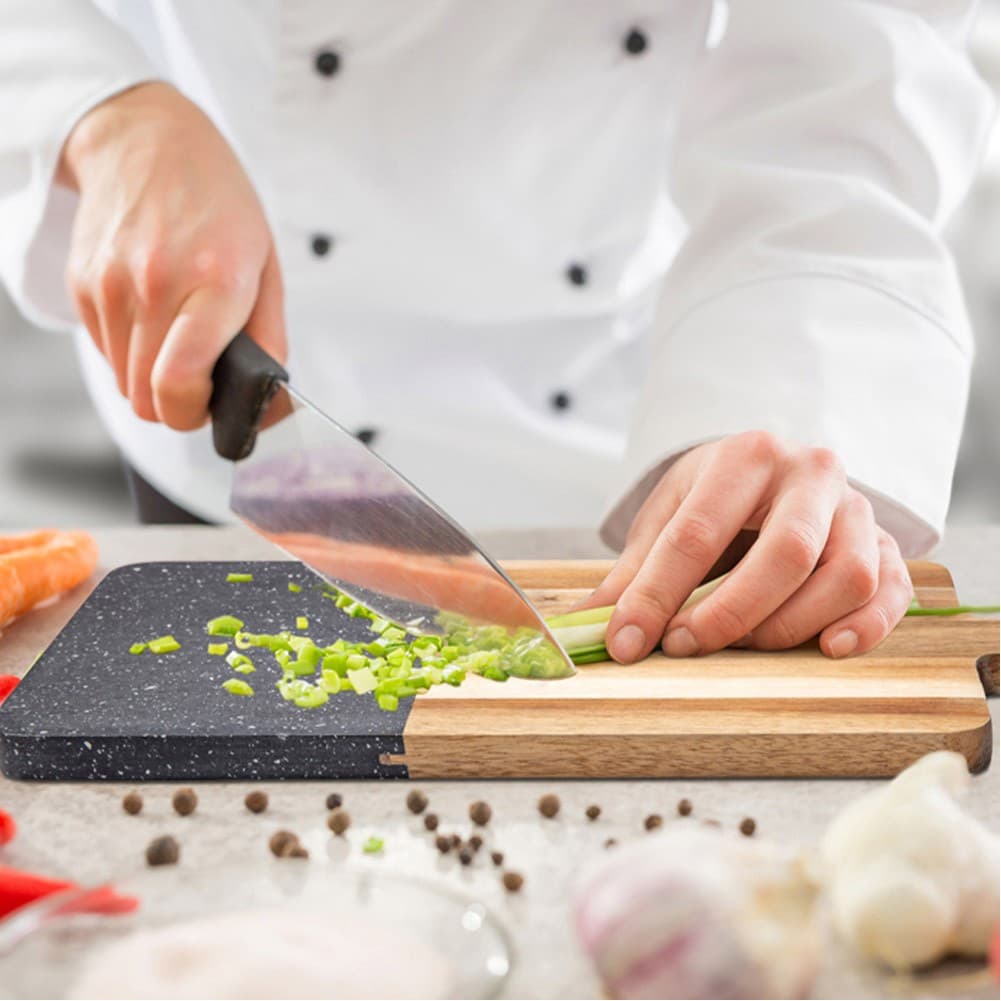 DPT, Meat cutting board, Fruit and Vegetables cutting board, Gray, Size 17.8*40.5 Cm Thickness 1.3 Cm