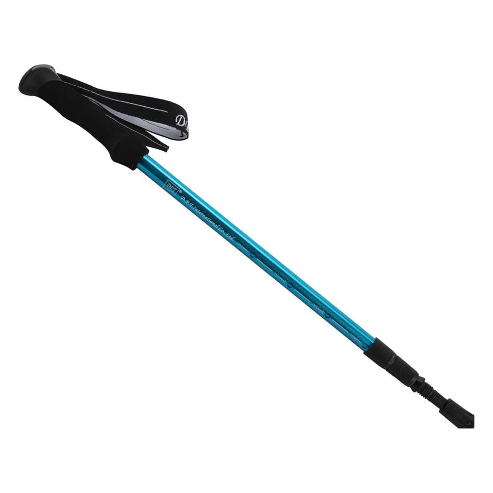 DPT, Foldable Climbing Stick, Foldable Hiking Pole, Blue, Size 122 Cm
