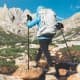 DPT, Foldable Climbing Stick, Foldable Hiking Pole, Blue, Size 122 Cm