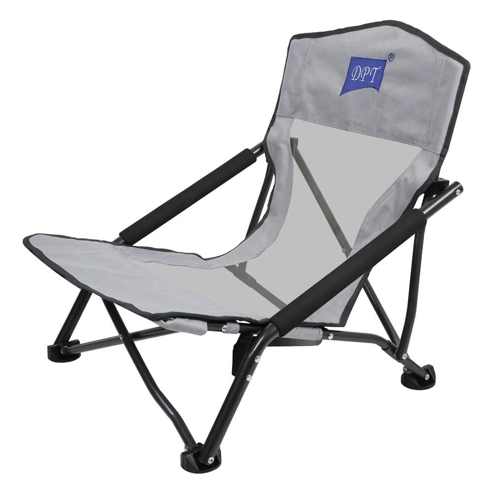 DPT, Foldable Camping Chair, Trips Chair, Gray