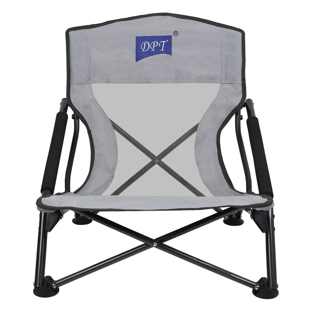 DPT, Foldable Camping Chair, Trips Chair, Gray
