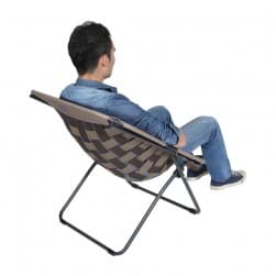 DPT, Foldable Camping Chair, Trips Chair, Gray, Size 80*80 Cm