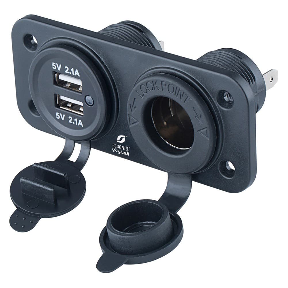 ALSANIDI, Car Electrical Converter, Car electric connection, Black