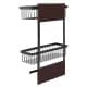 ALSANIDI, kitchen utensiL storage rack, Magnetic hanging rack, Black, Size 26*11.5*49 Cm