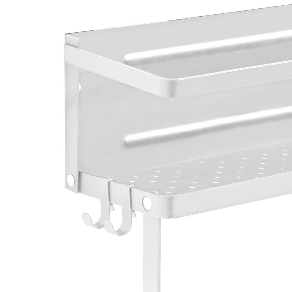 ALSANIDI, kitchen utensiL storage rack, Magnetic hanging rack, White, Size 32*11*17.8 Cm