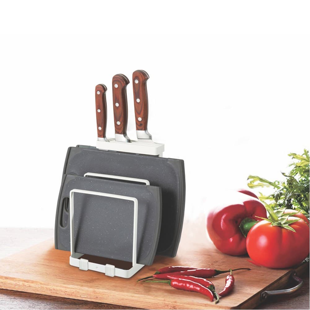 ALSANIDI, Cooking knives and spoons holder, Spoons stand, White, Size 12*14*20.5 Cm