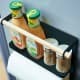 ALSANIDI, kitchen utensiL storage rack, Magnetic hanging rack, Black, Size 27.5*7.5*34 Cm