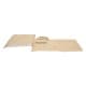 ALSANIDI, Wndbreak between two Wheel for all cars, Wheel windbreak, Kaki, Size 636*124Cm