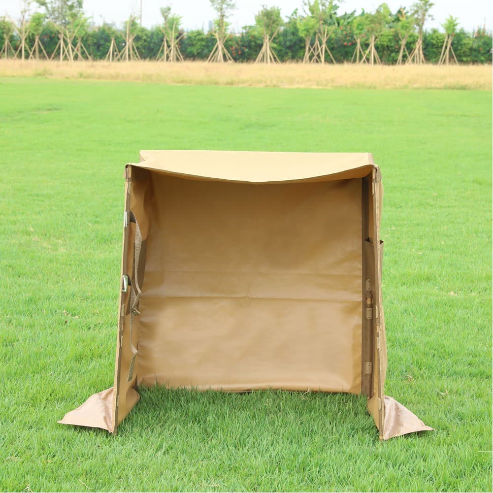 ALSANIDI, Kitchen windbreak trips, Camping Curtain, Kaki, Size 110*65*123Cm