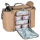 ALSANIDI, Complete bag for food storages, Thermal Food Storage Bag, Kaki, Set 7 pcs