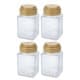 ALSANIDI, spices set bag, Completed spices cans, Kaki, Set 4 pcs