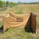 ALSANIDI, Magnet windbreak for trips, Camping Curtain, Kaki, Size 440*148Cm
