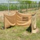 ALSANIDI, Magnet windbreak for trips, Camping Curtain, Kaki, Size 440*148Cm