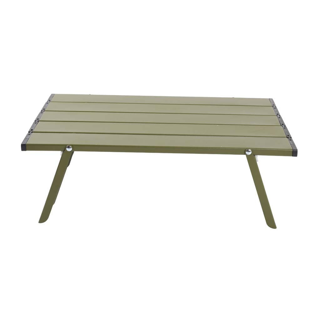 TIERRA, Aluminum Foldable Table, Foldable Table for Outdoor and Home Gardens, Green Dark, Size 28.5*40 Cm