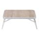 ALSANIDI, Foldable Aluminum Table, Foldable Table for Outdoor and Home Gardens, Beige, Size 30*50 Cm