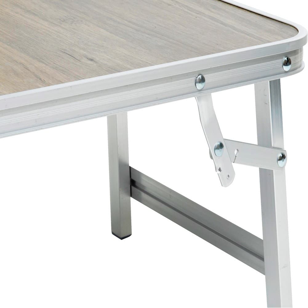 ALSANIDI, Foldable Aluminum Table, Foldable Table for Outdoor and Home Gardens, Beige, Size 30*50 Cm