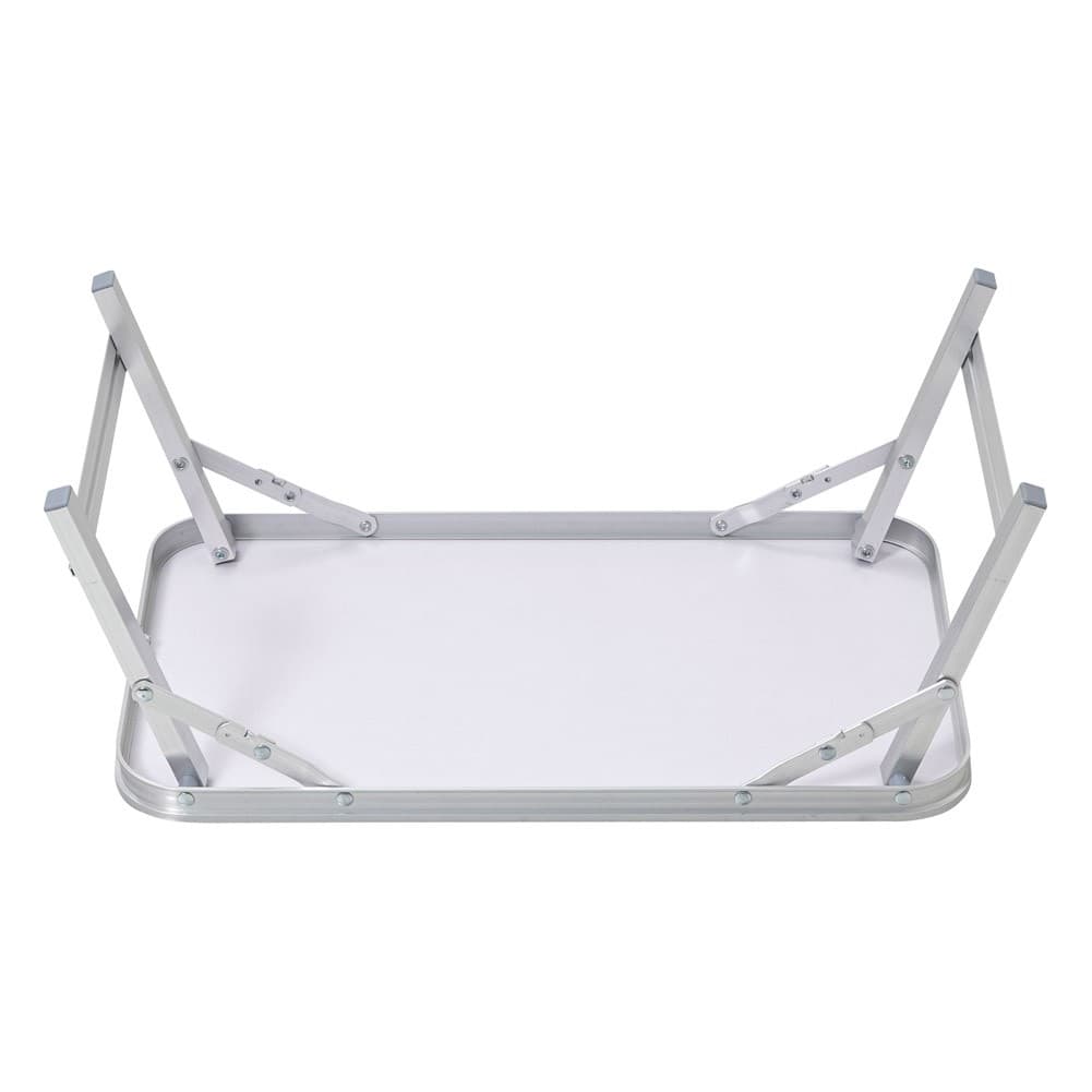 ALSANIDI, Foldable Aluminum Table, Foldable Table for Outdoor and Home Gardens, Beige, Size 30*50 Cm