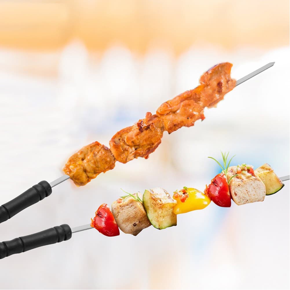 ALSANIDI, BBQ skewers set, Skewer, Silver, Set 6 pcs Size 43.5 Cm