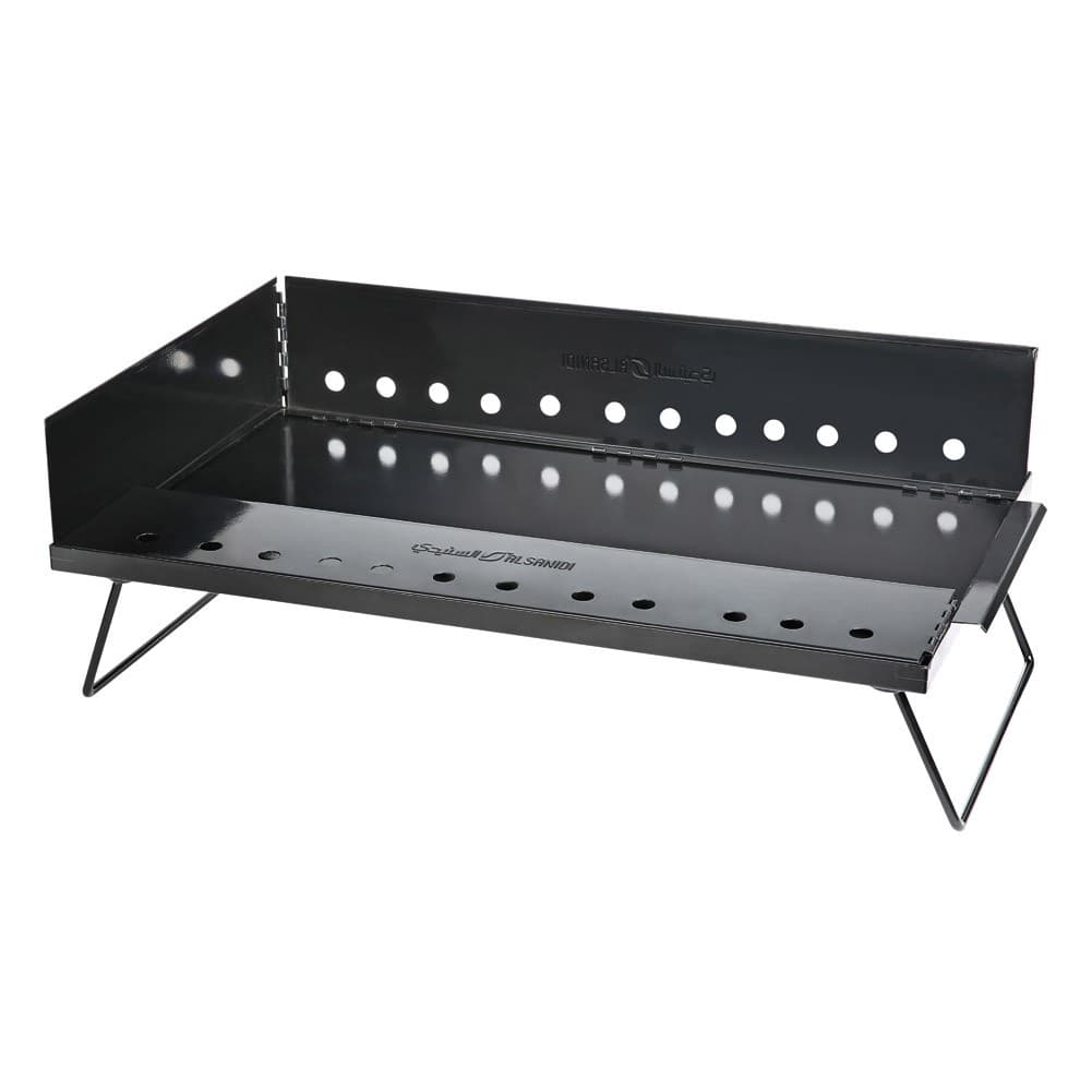 ALSANIDI, Charcoal grill for trips, Portable Charcoal Grill, Black, Size 40*70 Cm