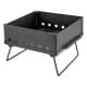 ALSANIDI, Charcoal grill for trips, Portable Charcoal Grill, Black, Size 35*35 Cm