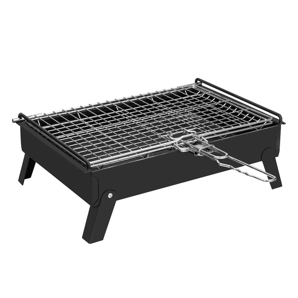 ALSANIDI, Charcoal grill for trips, Portable Charcoal Grill, Black, Size 35*50 Cm