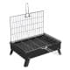 ALSANIDI, Charcoal grill for trips, Portable Charcoal Grill, Black, Size 35*50 Cm