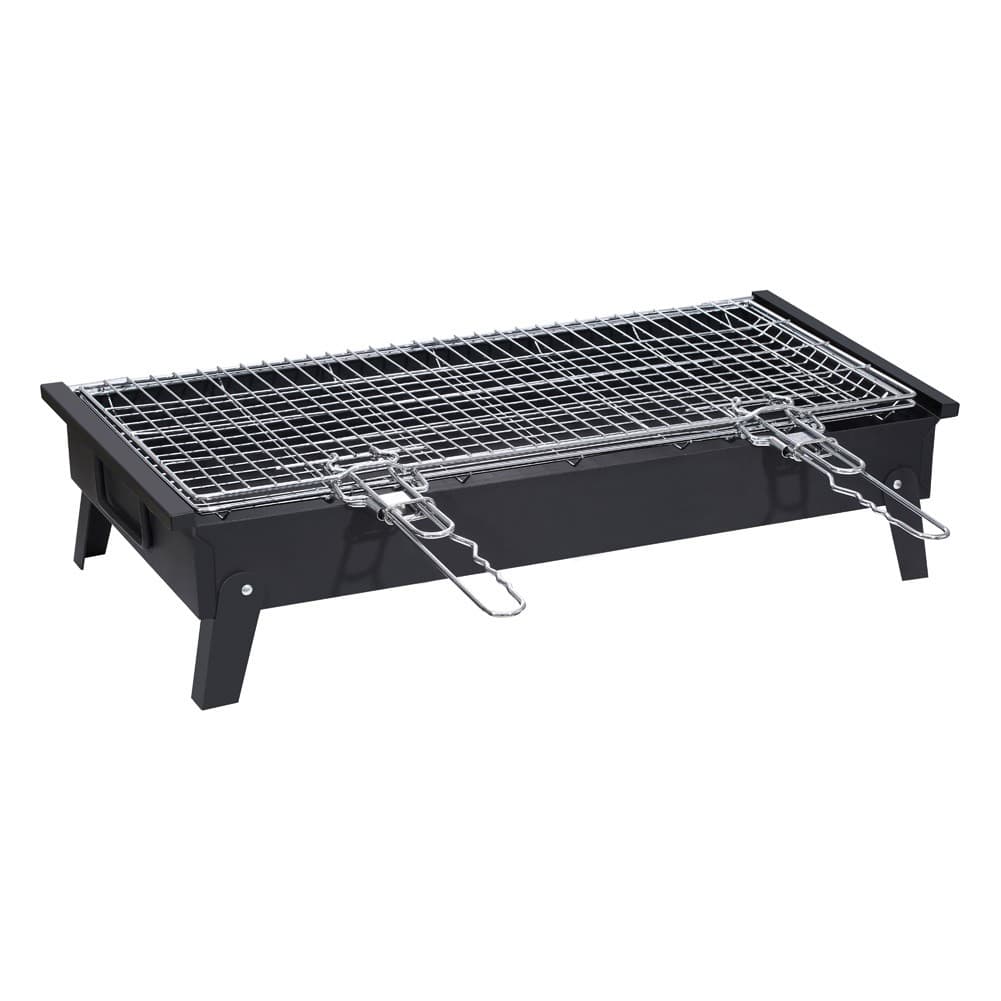 ALSANIDI, Charcoal grill for trips, Portable Charcoal Grill, Black, Size 35*60 Cm