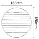ALSANIDI, Gas stove grill mesh, Silver, Size 18 Cm