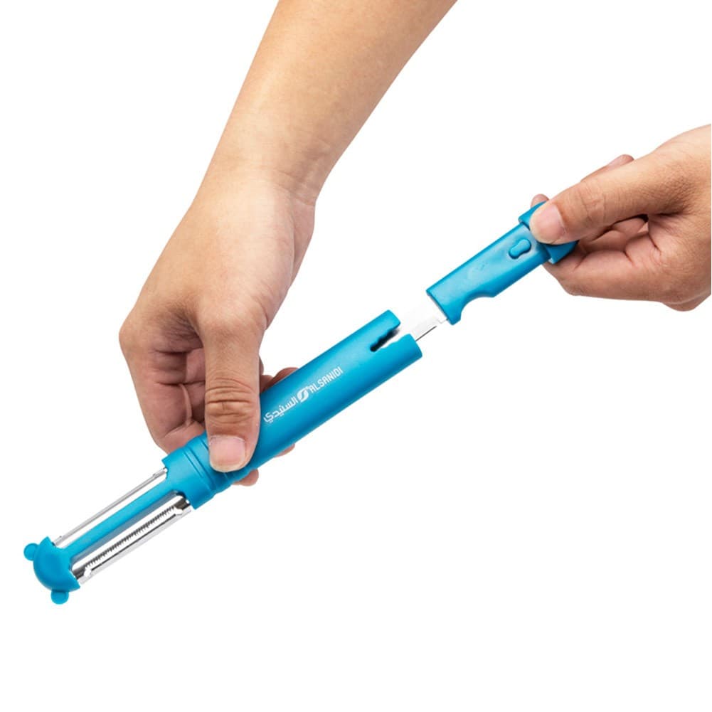 ALSANIDI, Plastic fruit and Vegetables peeler, Potatoes peeler, Turquoise, Size 2.6*21.3 Cm