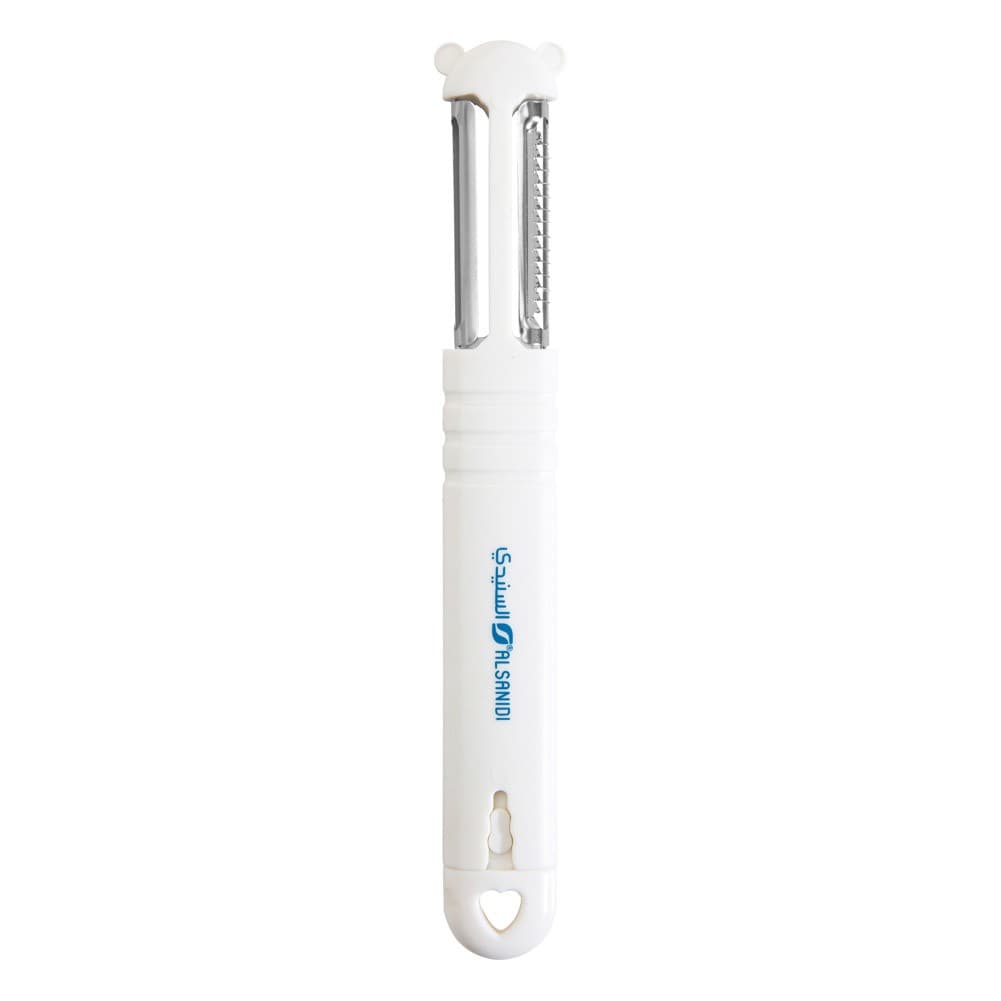 ALSANIDI, Plastic fruit and Vegetables peeler, Potatoes peeler, White, Size 2.6*21.3 Cm
