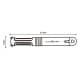 ALSANIDI, Plastic fruit and Vegetables peeler, Potatoes peeler, White, Size 2.6*21.3 Cm