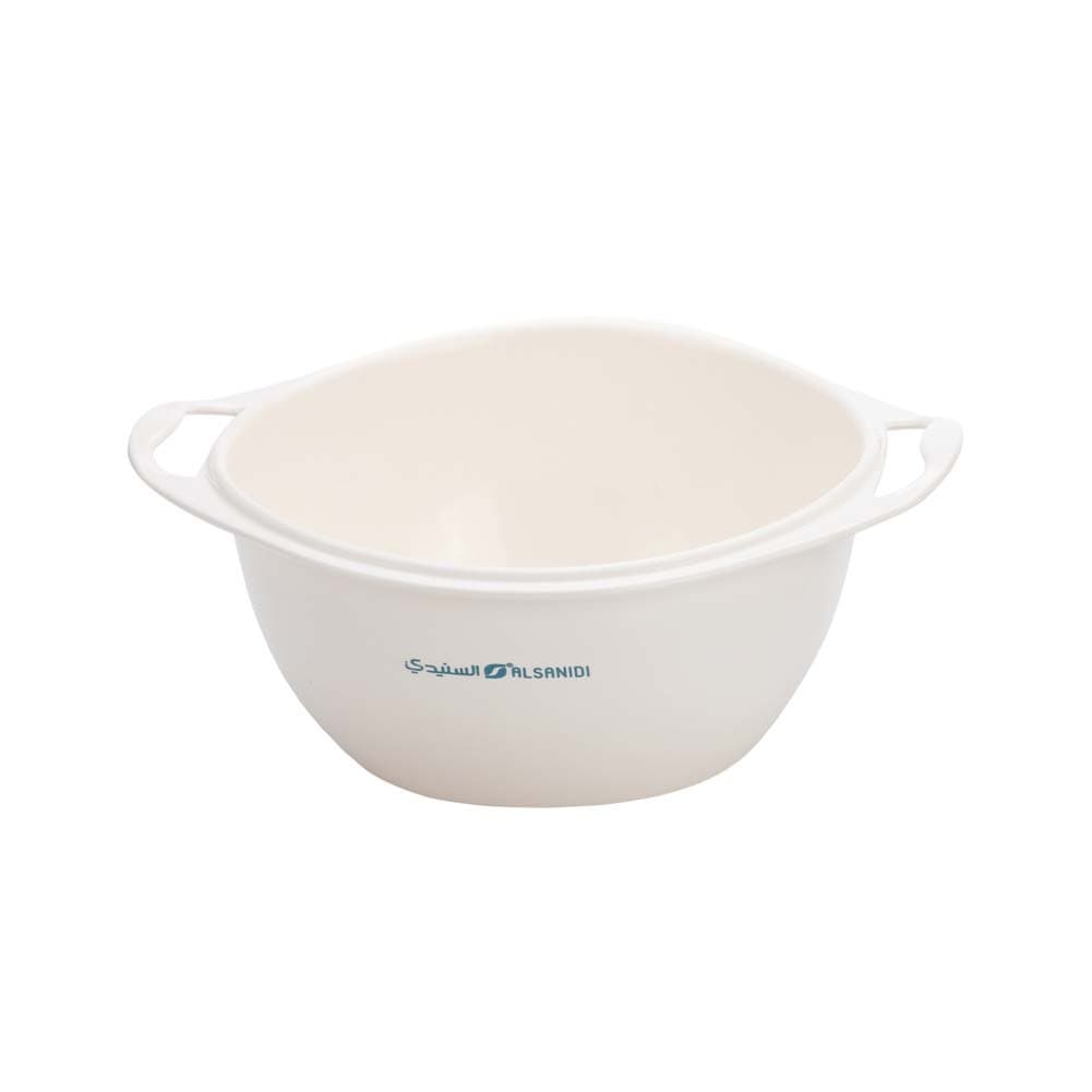 ALSANIDI, Stainless steel rice strainer, Rice, Vegetables and fruits strainer, White, Size 22 Cm